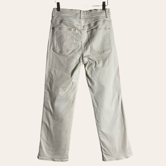 Anthropologie 3x1 Joni White Stitched High Rise Straight Leg Jeans Size 26 - Picture 10 of 12